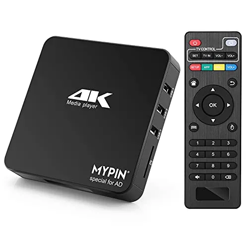 4K@60Hz Media Player with 8TB HDD Support, HDMI/AV Output, Subtitles & PPT Playback