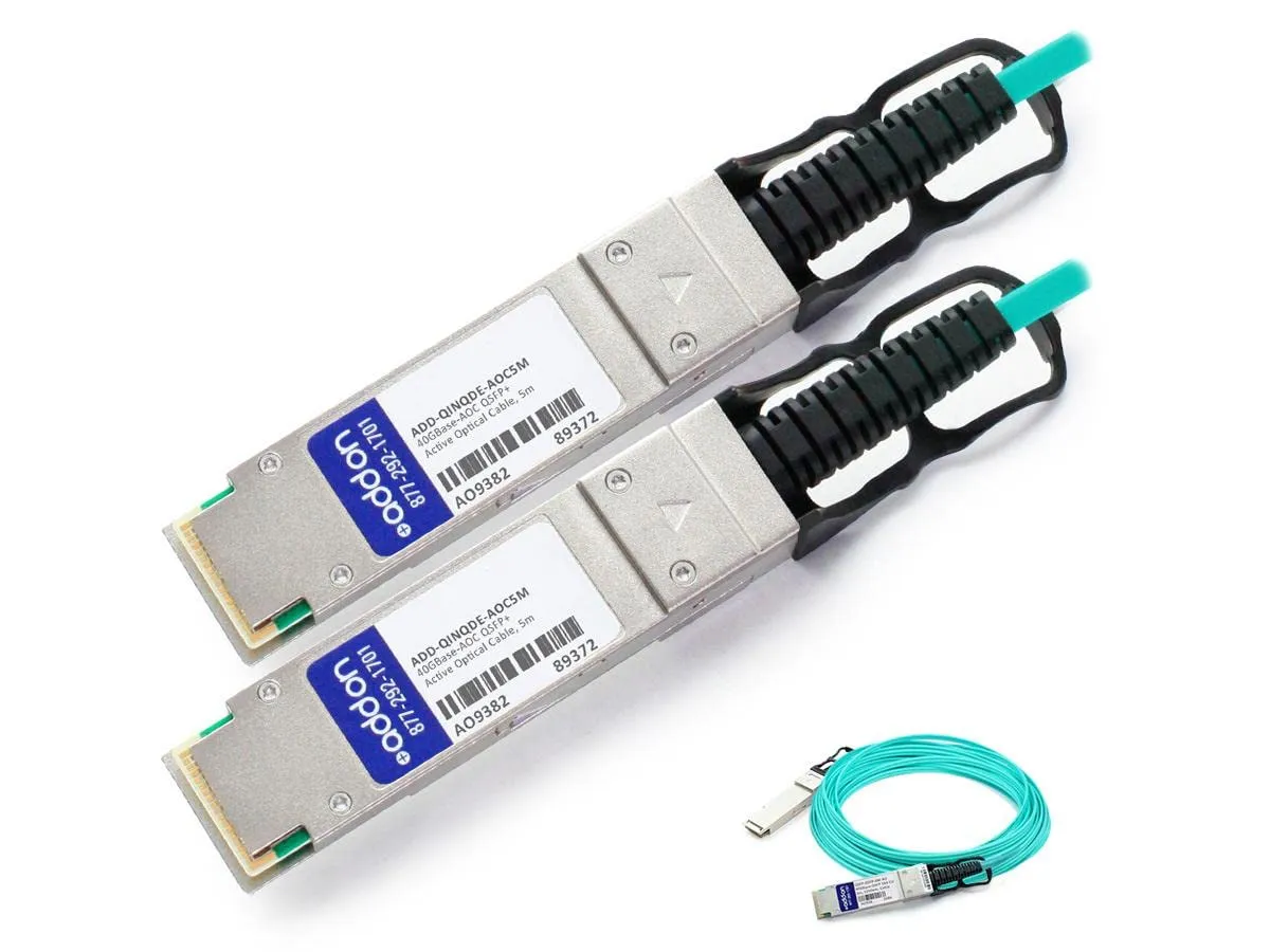 Add-on AOC-QSFP-40G-5M-E40GQSFPSR Comp TAA AOC - 5m Length, Electronic Cable, High-Performance