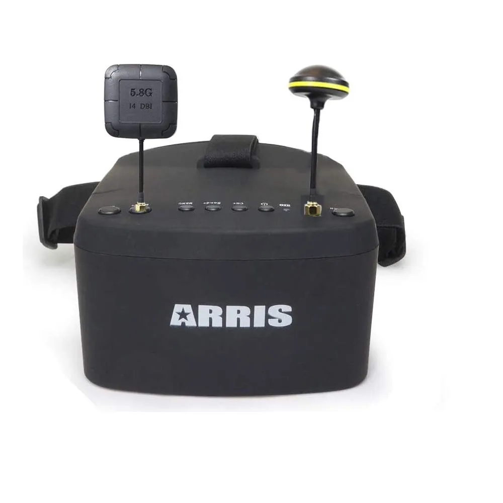 ARRIS EV800 5-Inch 800x480 FPV Goggles with DVR, 5.8GHz 40CH, Auto-Searching, Built-in Battery