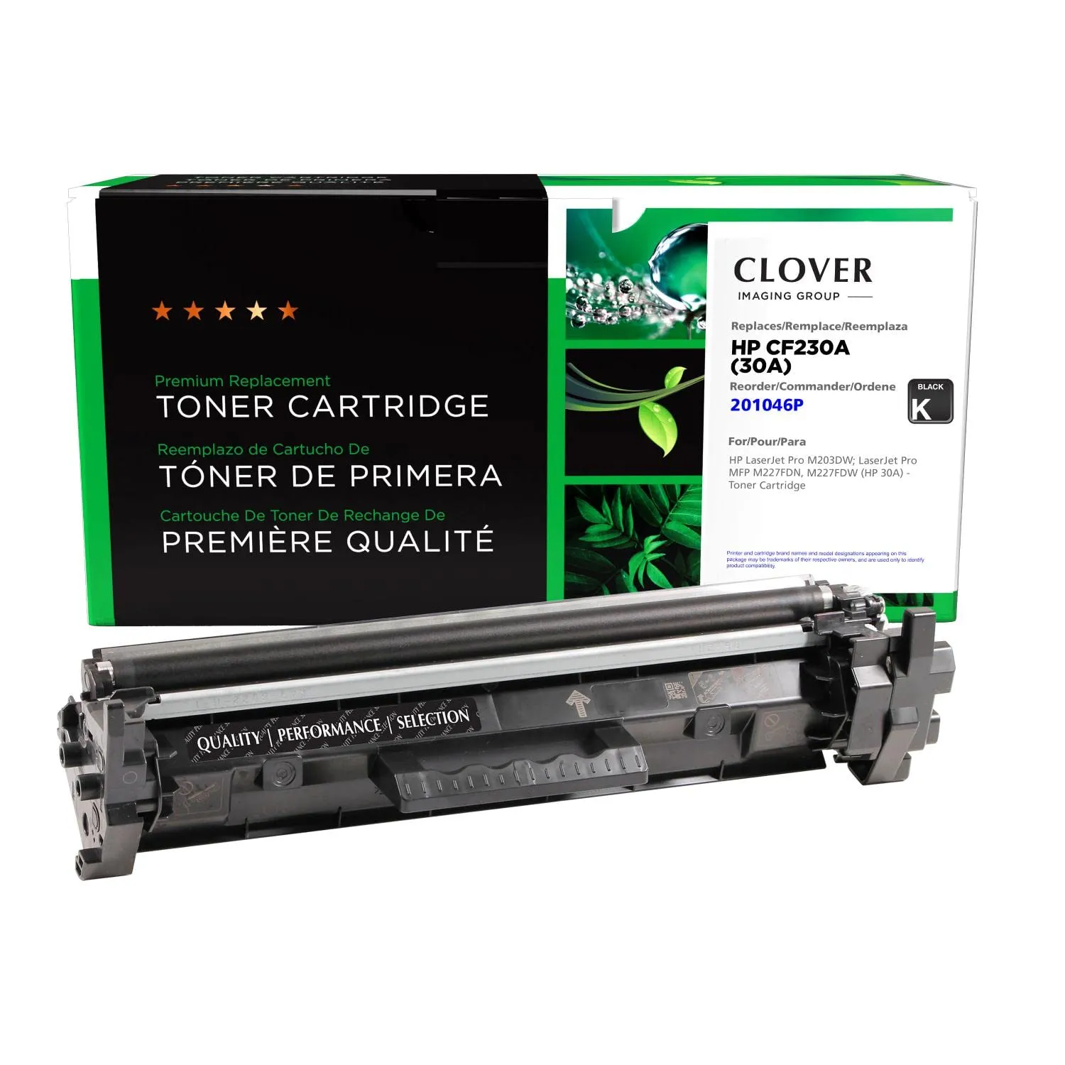 Clover Remanufactured Toner Cartridge for HP 30A (CF230A)