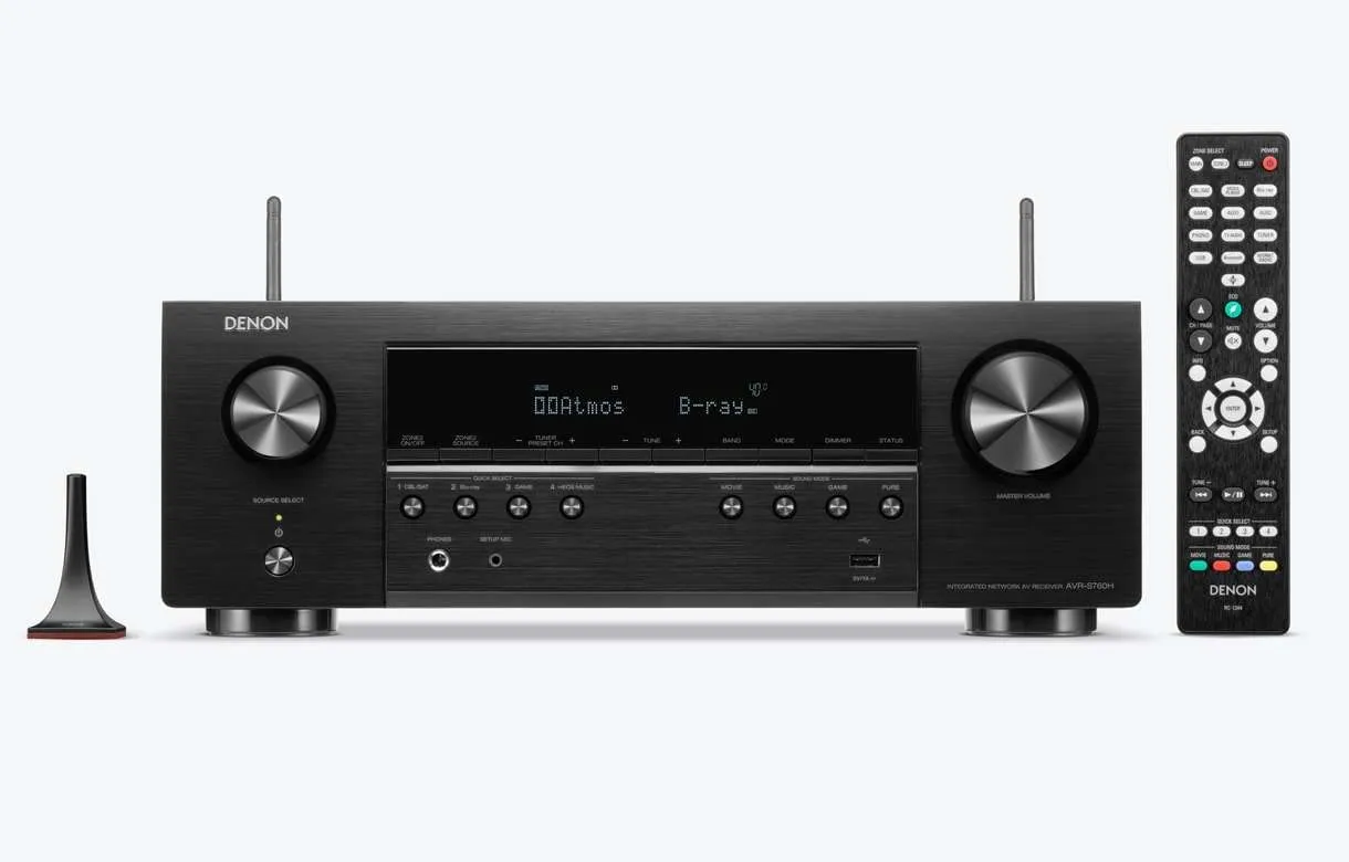 Denon AVR-S760H 7.2-Channel Home Theater AV Receiver 8K Ultra HD 4K/120 Renewed