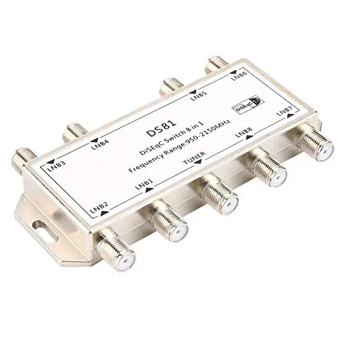 GST-8101 8-in-1 Satellite Signal DiSEqC Switch LNB Receiver for Multi-Satellite Use