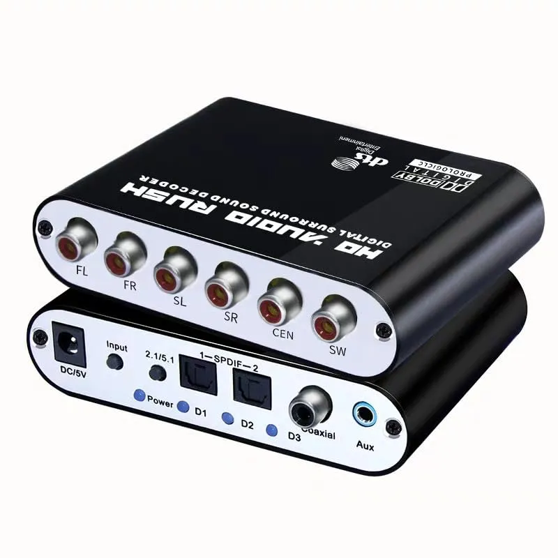 High-Performance 5.1CH Audio Decoder DTS Dolby Converter for Home Cinema & Concerts