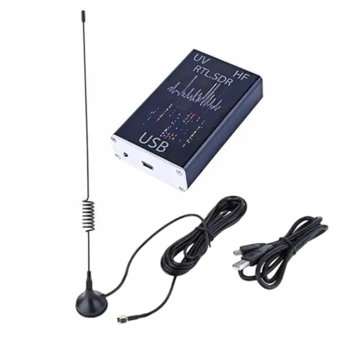 JMT RTL-SDR Receiver 100KHz-1.7GHz Full-Band Radio with RTL2832U+R820T2 Chipset Features