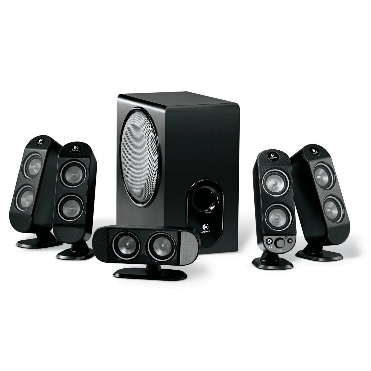 Logitech X 530 5.1-Channel Home Theater Speaker System - 70 Watt Multimedia Audio