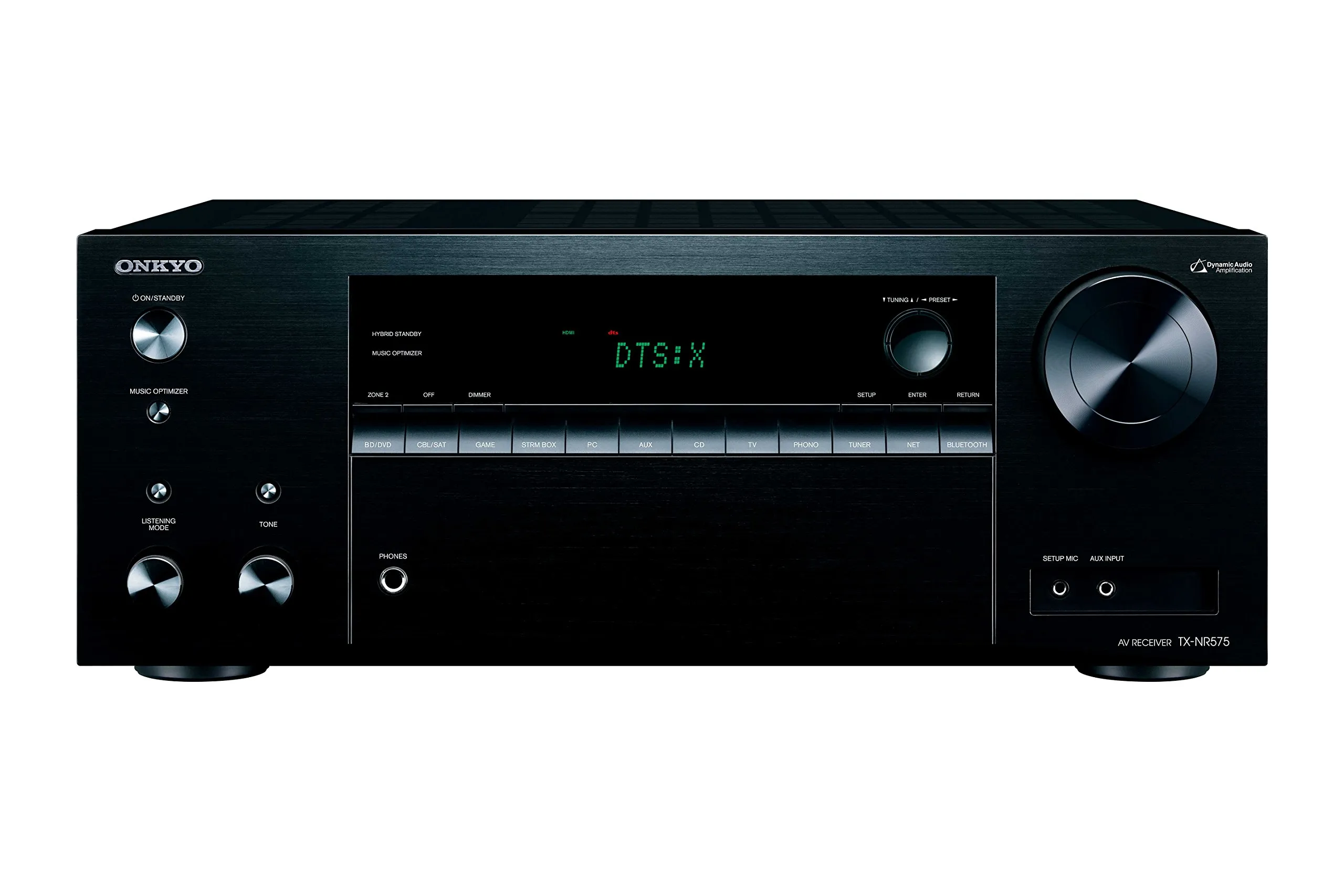 Onkyo TX-NR575 7.2 Channel A/V Receiver 170W, Dolby Atmos, 4K HDR, Bluetooth, Chromecast