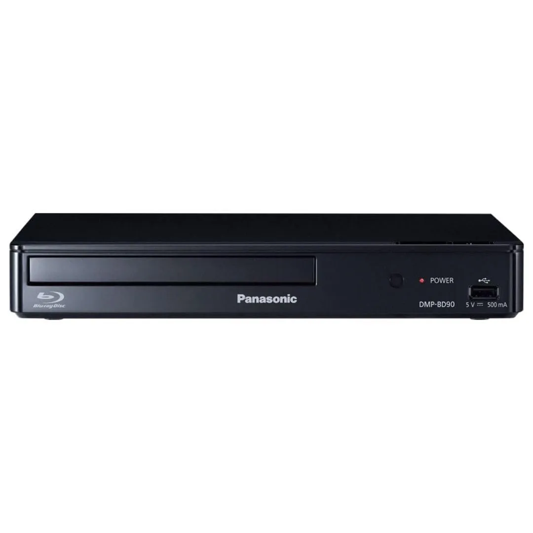 Panasonic DMP-BD90P-K Blu-ray DVD Player, Full HD, Dolby Digital Sound, Black, Renewed