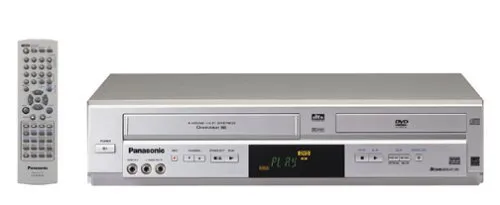 Panasonic PV-D4744S Progressive Scan DVD/VCR Combo Silver - Space-saving, Dolby Digital, CD/VHS Player