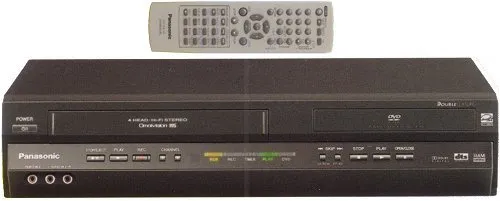 Panasonic PV-D4745K Dual-Deck DVD/VCR Combo Player in Black - Progressive Scan 4-Head Hi-Fi