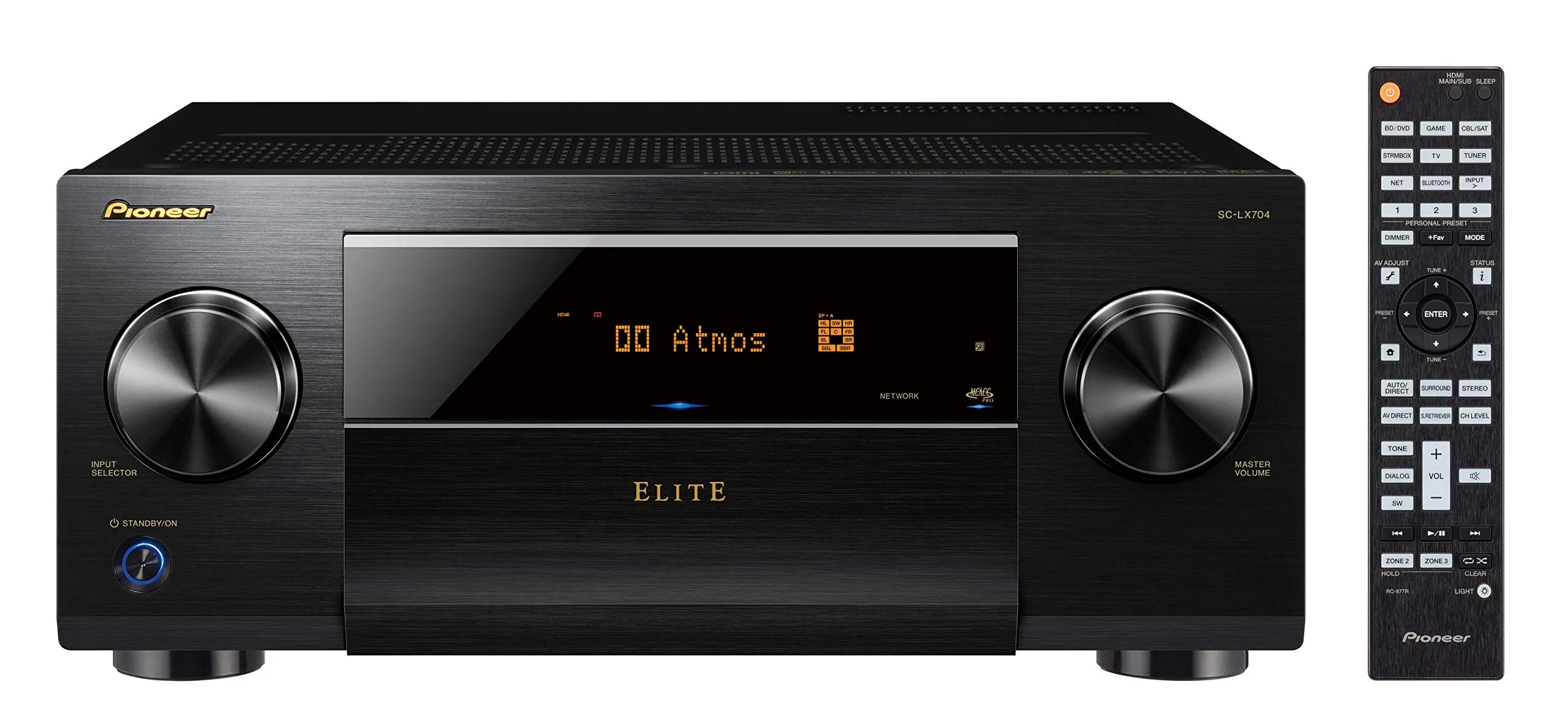 Pioneer Elite SC-LX704 Network AV Receiver 9.2-Ch Dolby Atmos, IMAX Enhanced, Black