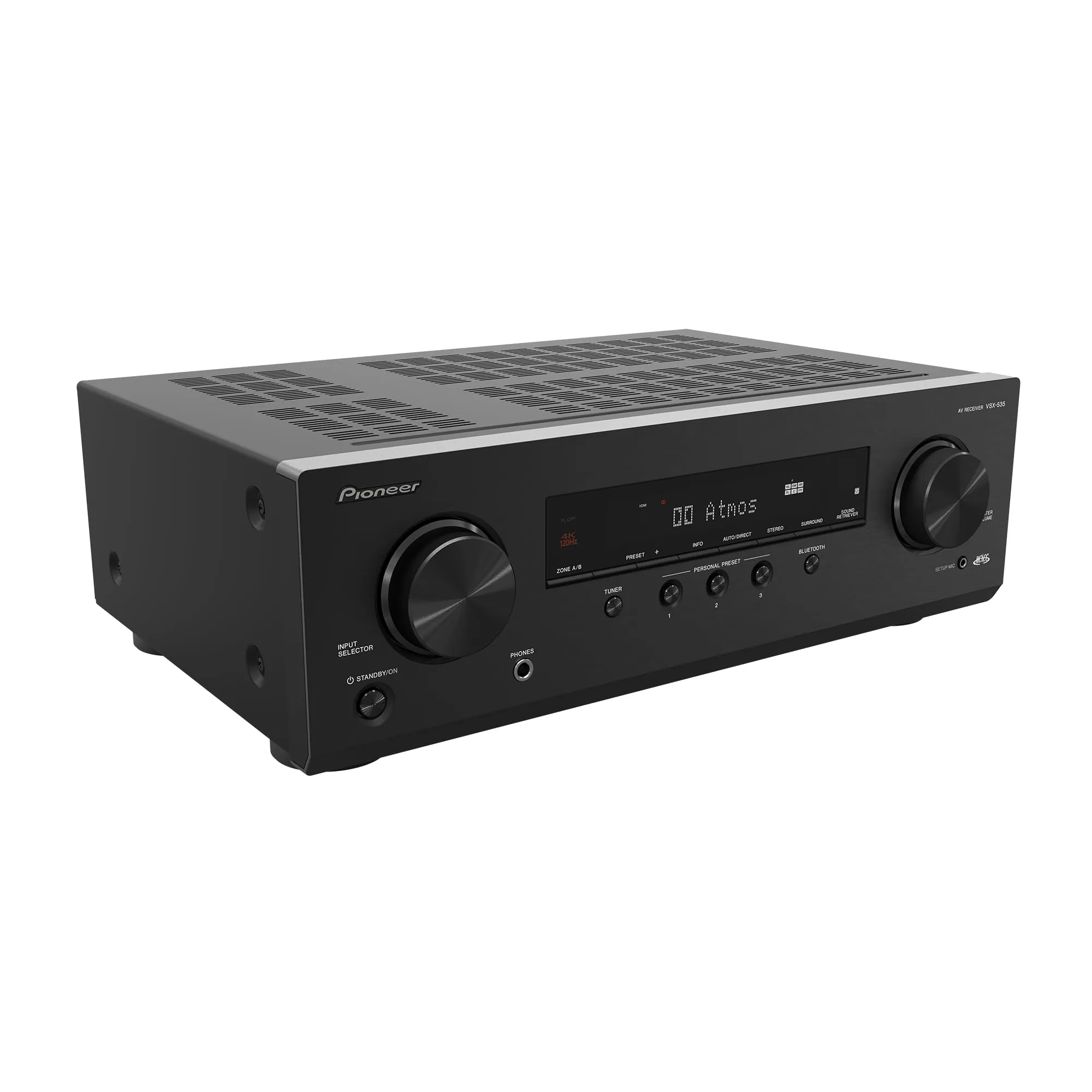 Pioneer VSX-535 5.2 Channel AV Receiver with Dolby Atmos, HDMI 2.1a, Bluetooth Streaming