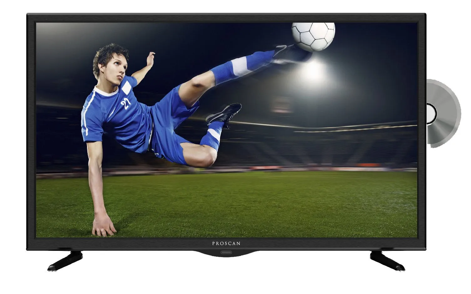 PROSCAN 32-Inch LED TV with Built-In DVD Player