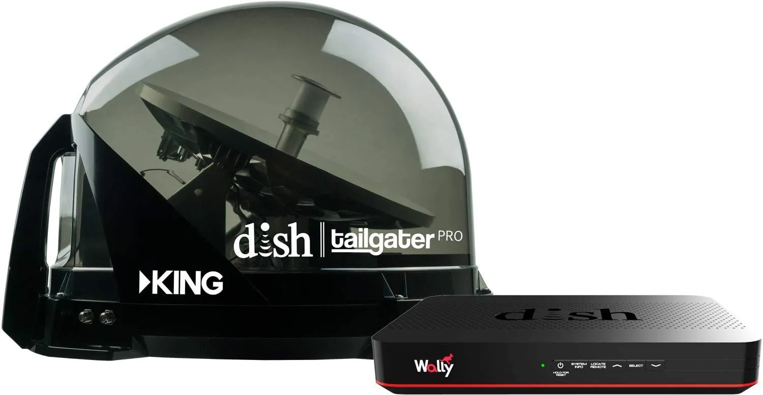 RV Wholesale Direct Dish Bundle DTP4900 Tailgater PRO Satellite Antenna with Wally Receiver