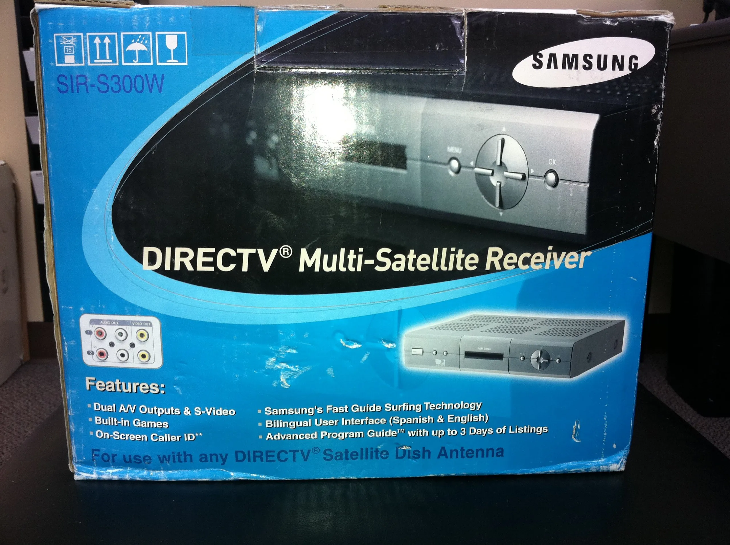 SAMSUNG Directv SIR-S300W Satellite Receiver with Advanced Program Guide and Caller ID Capability