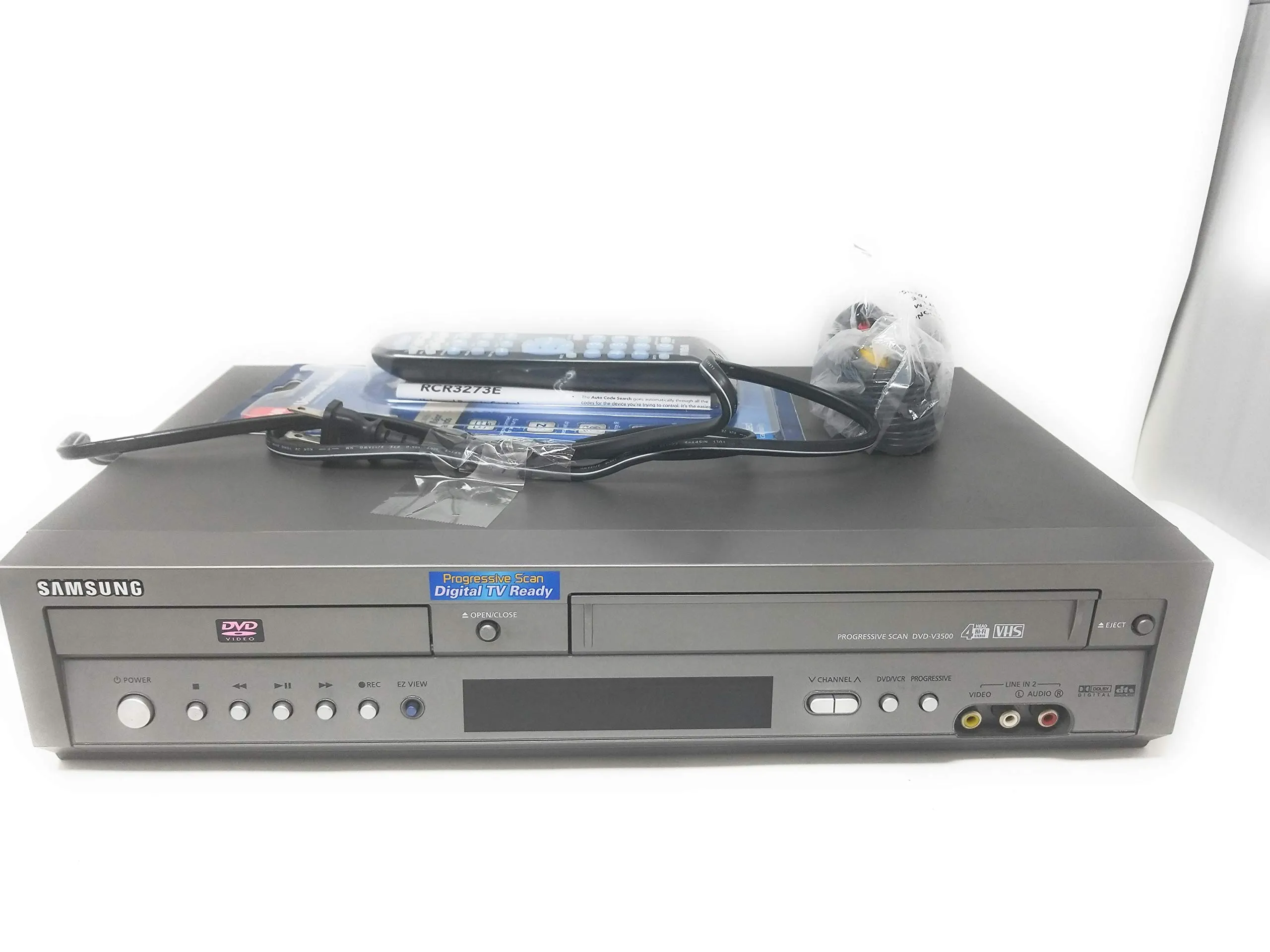 Samsung DVD-V3500 Progressive-Scan DVD/VCR Combo with Hi-Fi Sound and Multi-Format Support