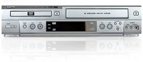 Sanyo VHS/DVD Combo Player (Renewed) - Versatile Media Playback with 1080p HD Upconversion