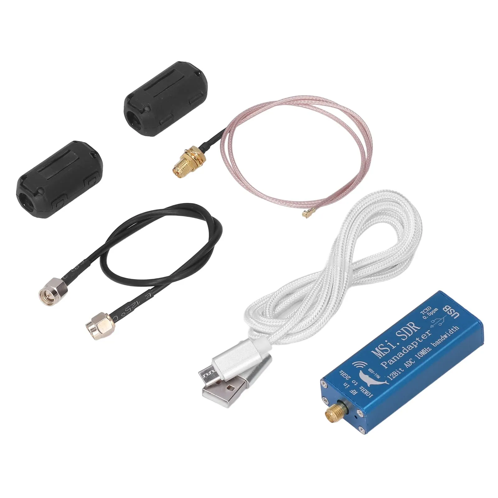 SDR Receiver Radio Module 10kHz-2GHz with TCXO, Compatible with Windows, Linux, Raspberry Pi