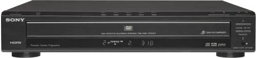 Sony DVP-NC85H/B 5-Disc DVD Changer, HDMI/CD, 720p/1080i Upscaling, Dolby Digital, Black