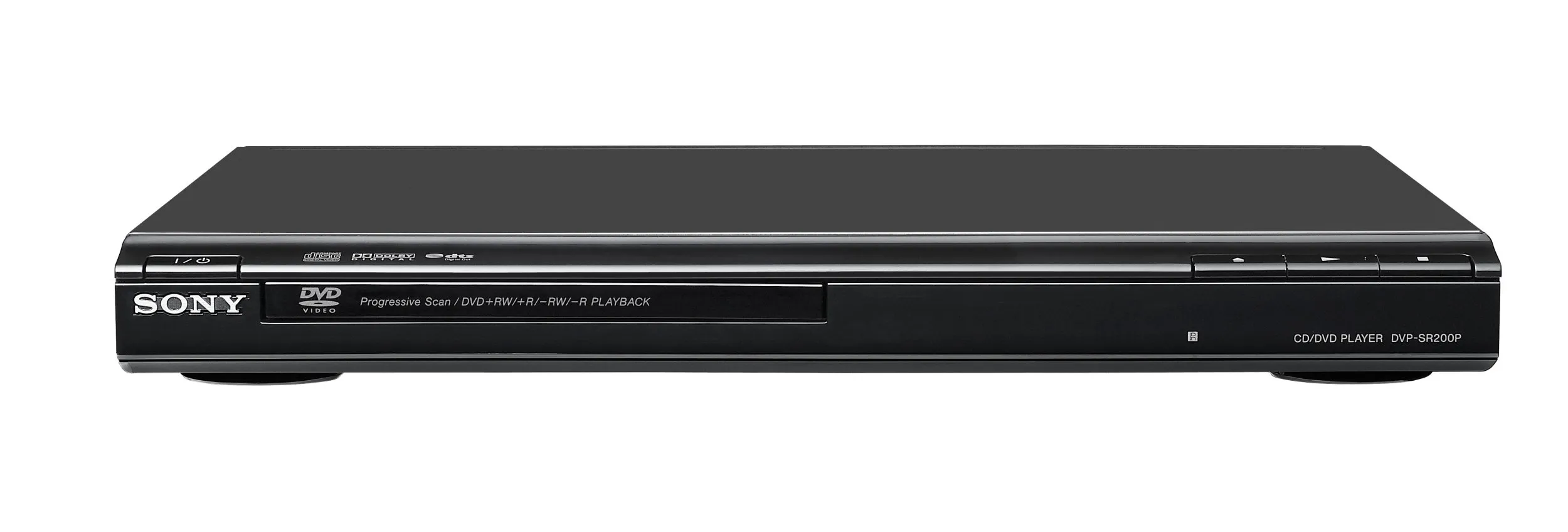 Sony DVP-SR200P/B DVD Player - Black, 480p Progressive Output, Precision Drive 3 System