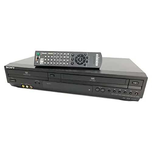 Sony SLV-D380P DVD/VCR Combo Player, Black - Progressive Scan, 4-Head Hi-Fi Stereo, Renewed