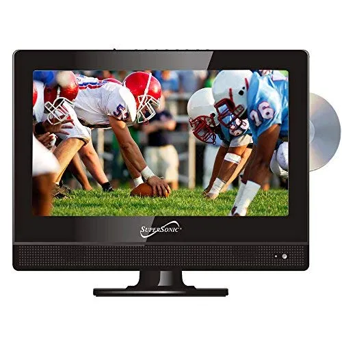 Supersonic SC-1312 13.3' Widescreen LED HDTV with Built-in DVD Player