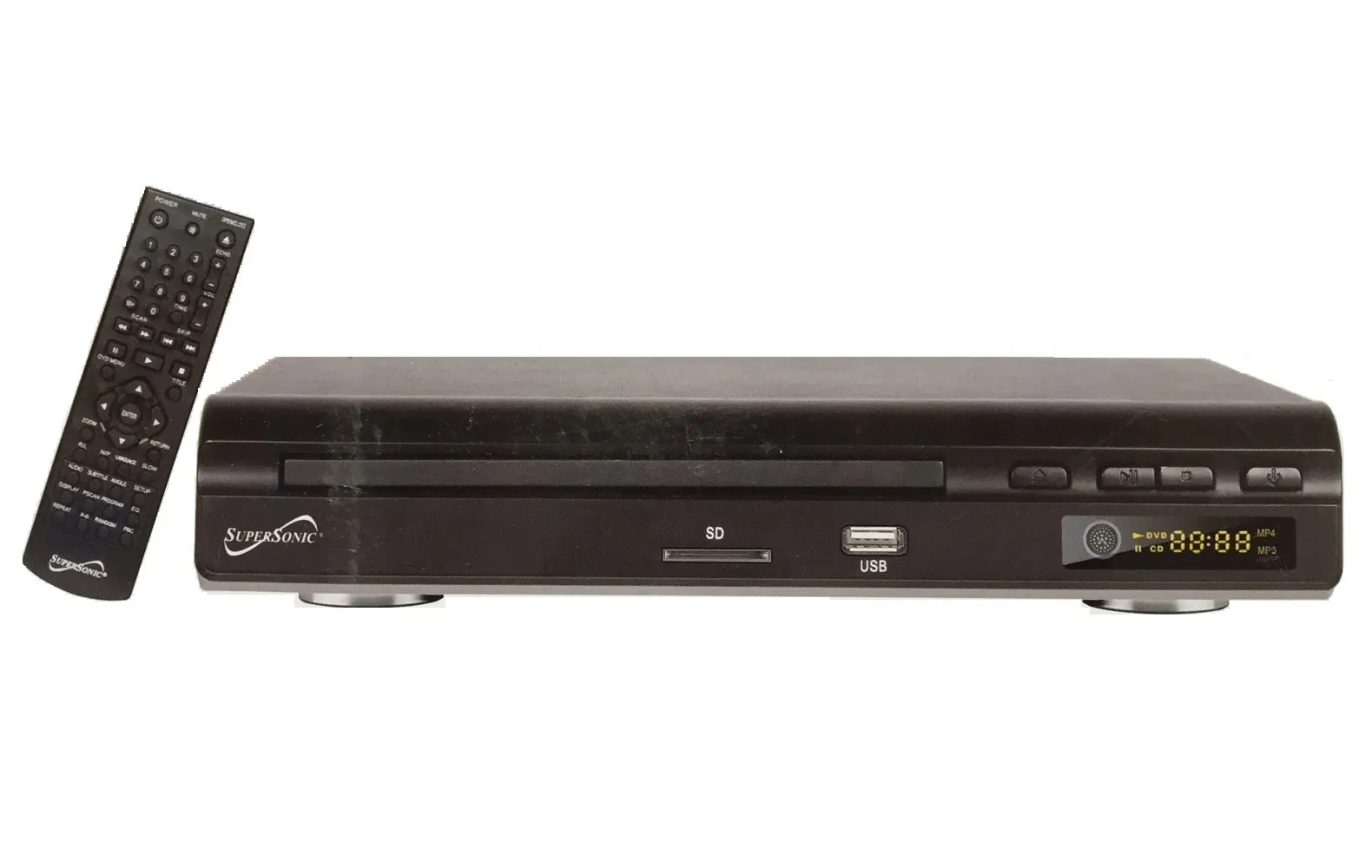 Supersonic SC-28DVD Region Free PAL/NTSC DVD Player with USB and Remote Control