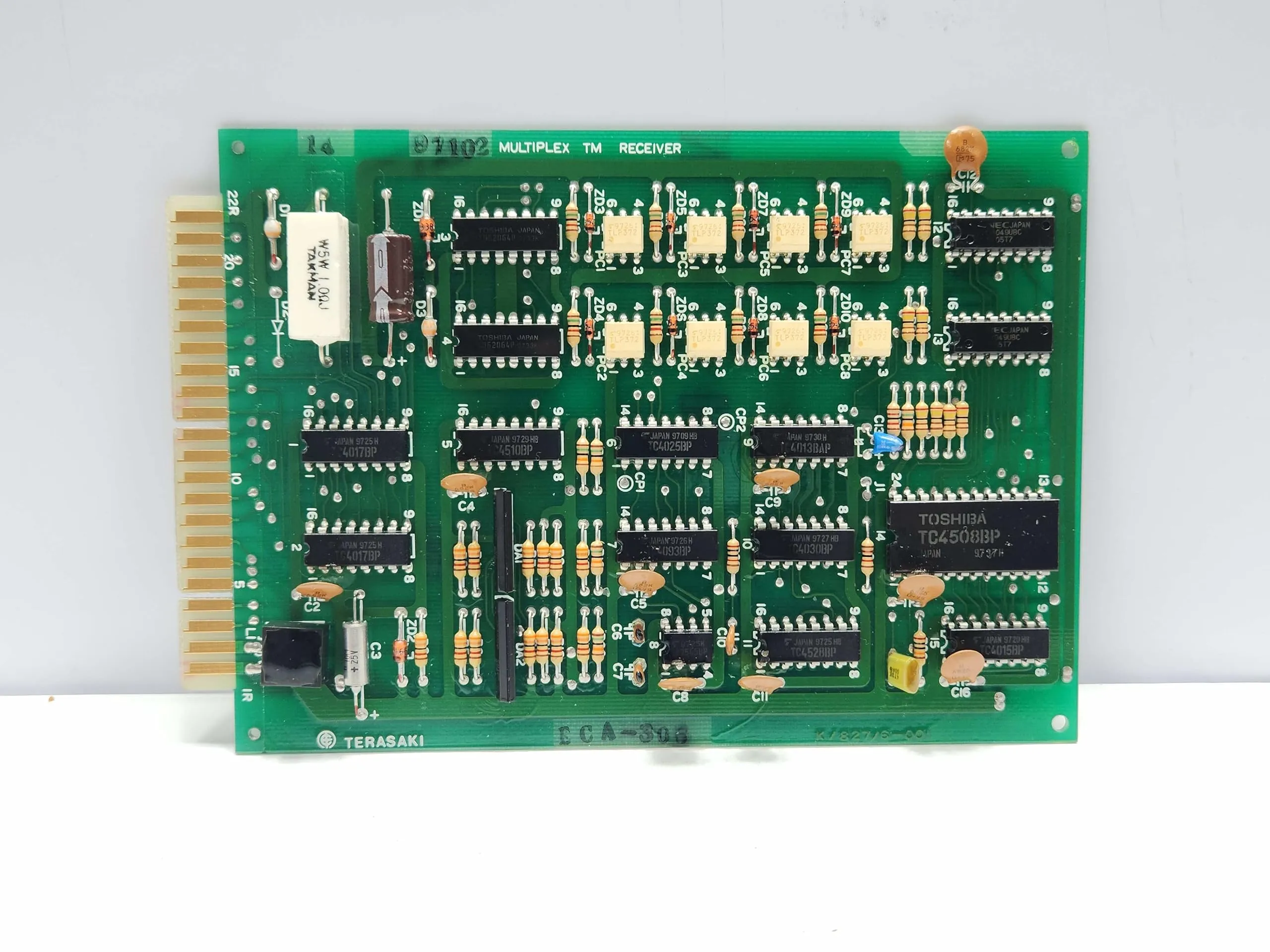 TERASAKI ECA-306 MULTIPLEX TM Receiver PCB Card K/827/6-001 - UNITEDMARINE Quality Components