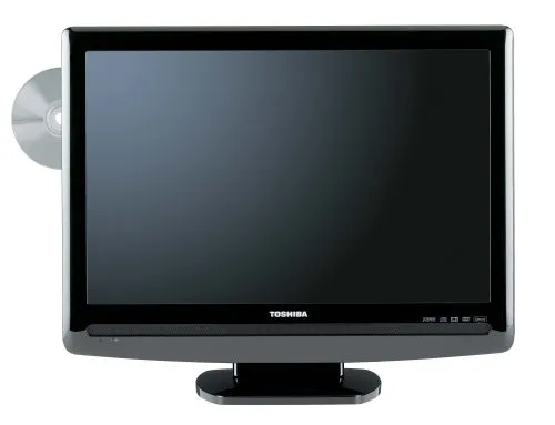 Toshiba 22-Inch 720p LCD HDTV with Built-in DVD Player, High Gloss Black Finish