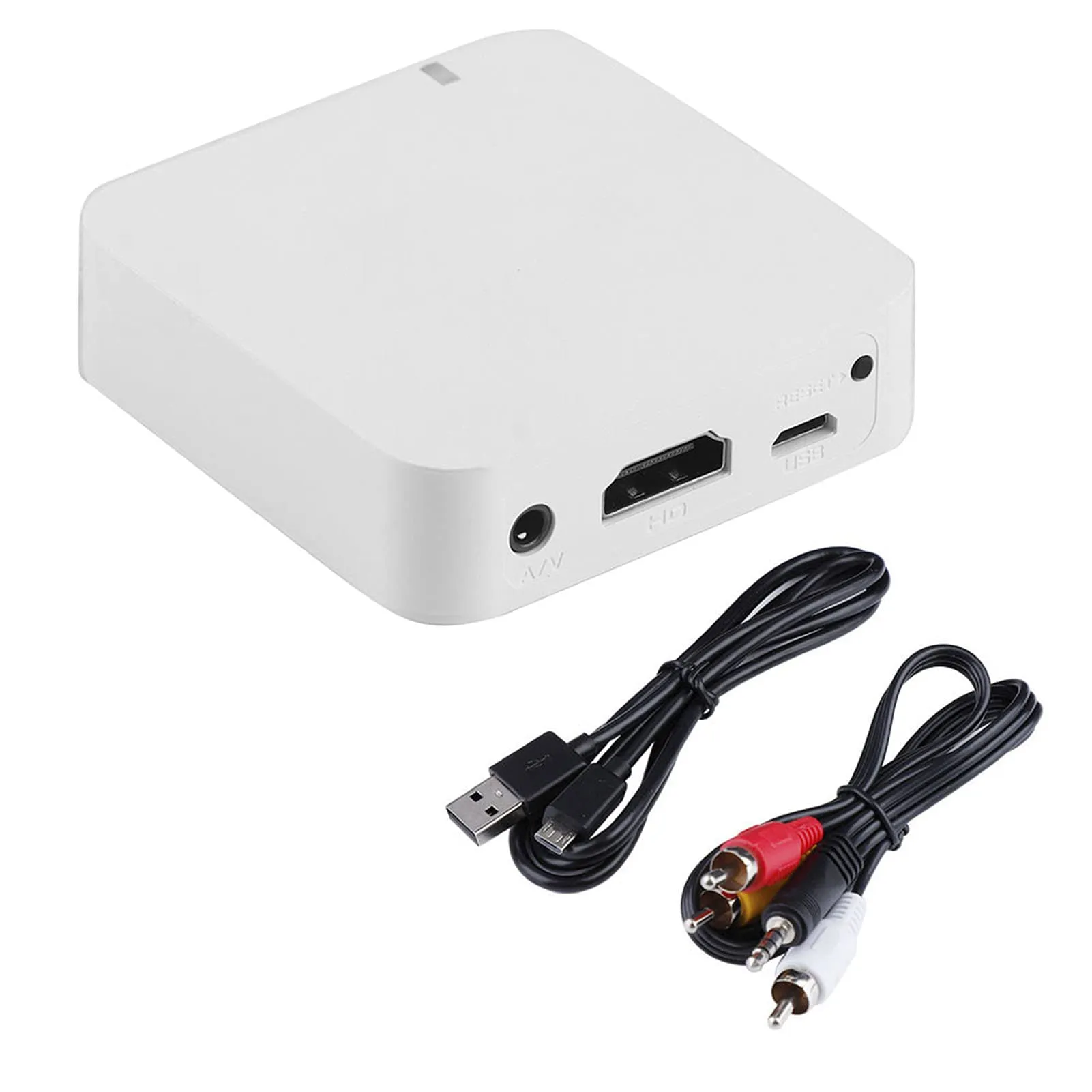 Wireless Car WiFi Adapter HDMI Screen Mirabox Receiver for Mobile Devices, White