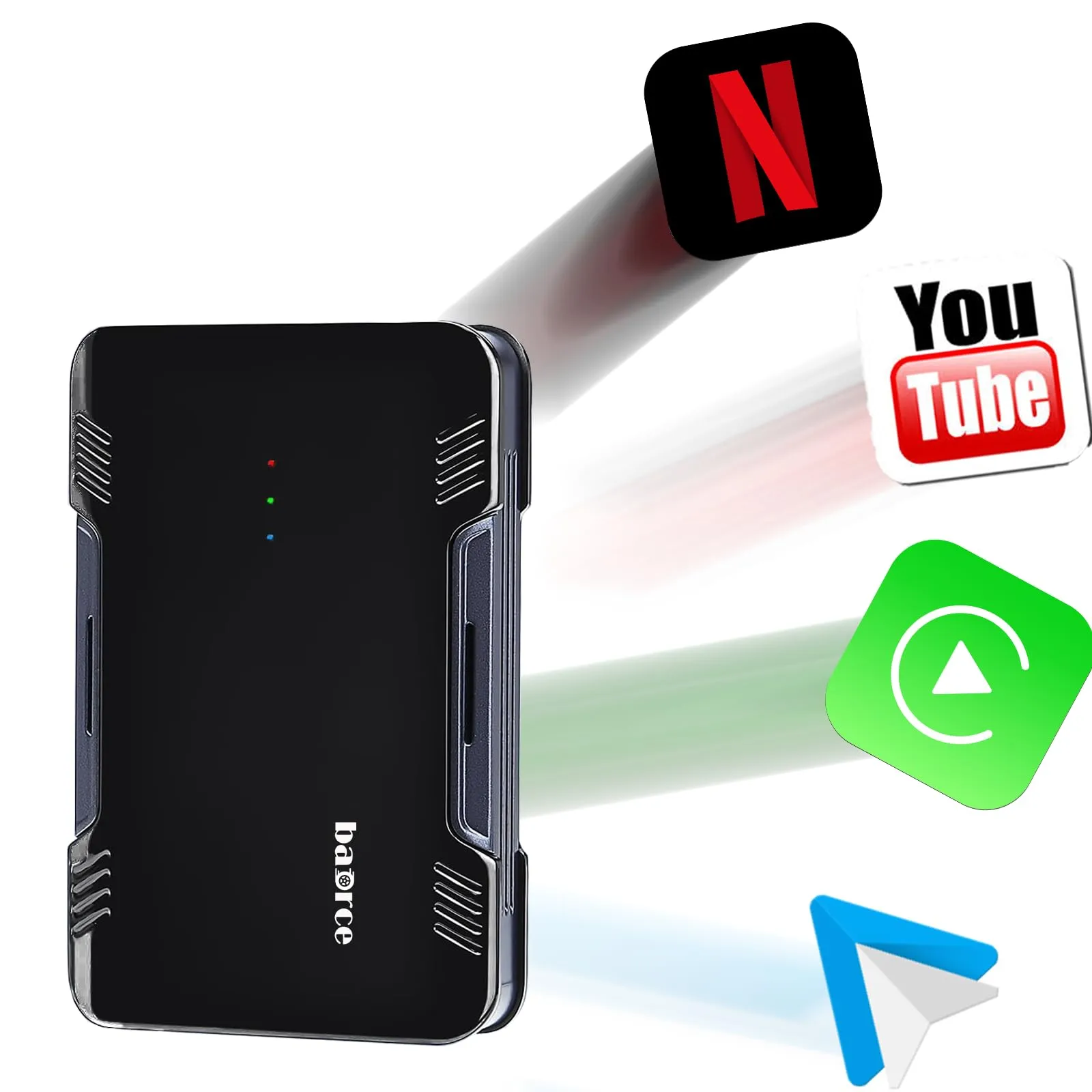 Wireless CarPlay Adapter with Netflix & YouTube - Upgrade Your Car's Multimedia Experience