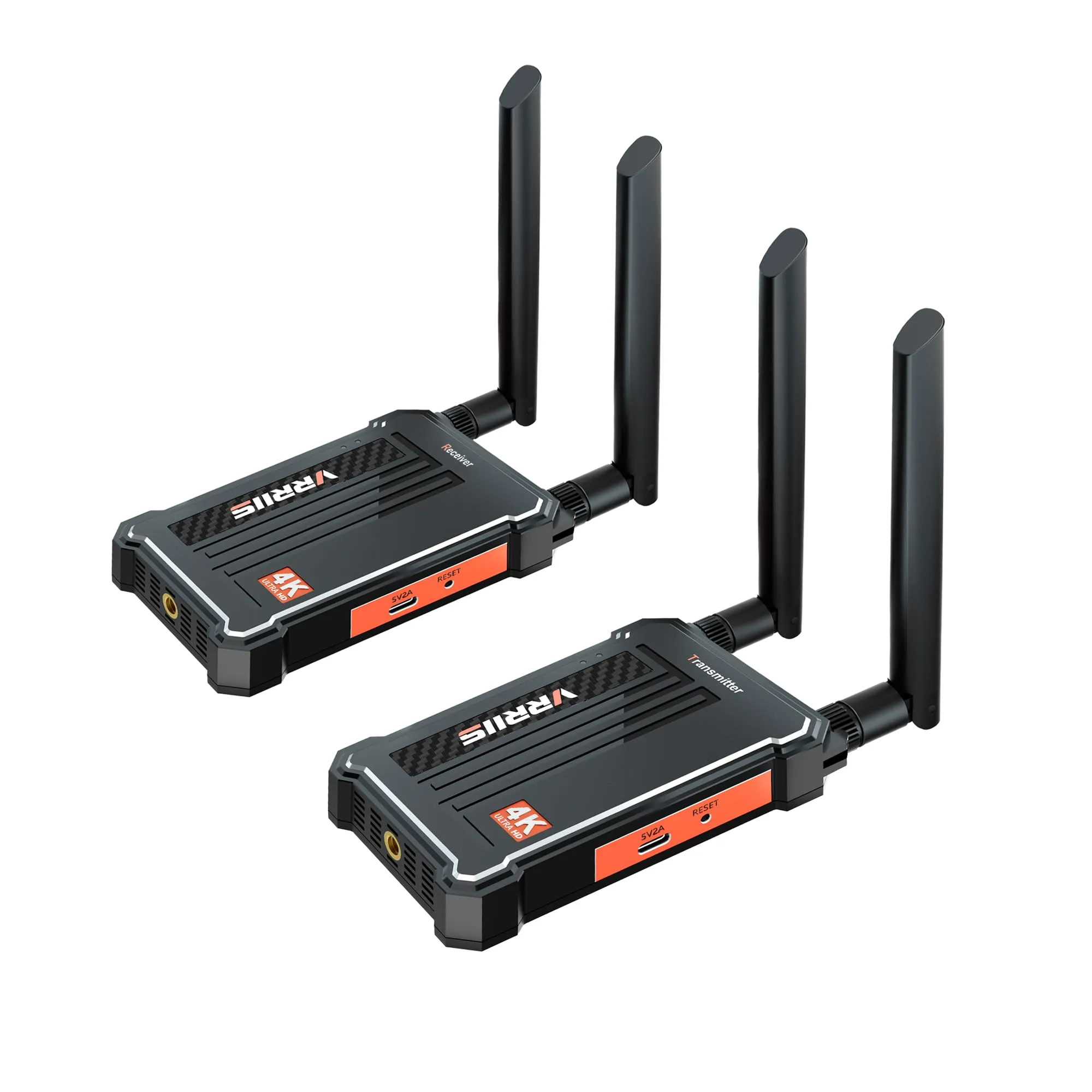 Wireless HDMI Transmitter & Receiver 4K, 490FT Range, 0.1s Latency, Supports 1TX & 4RXs