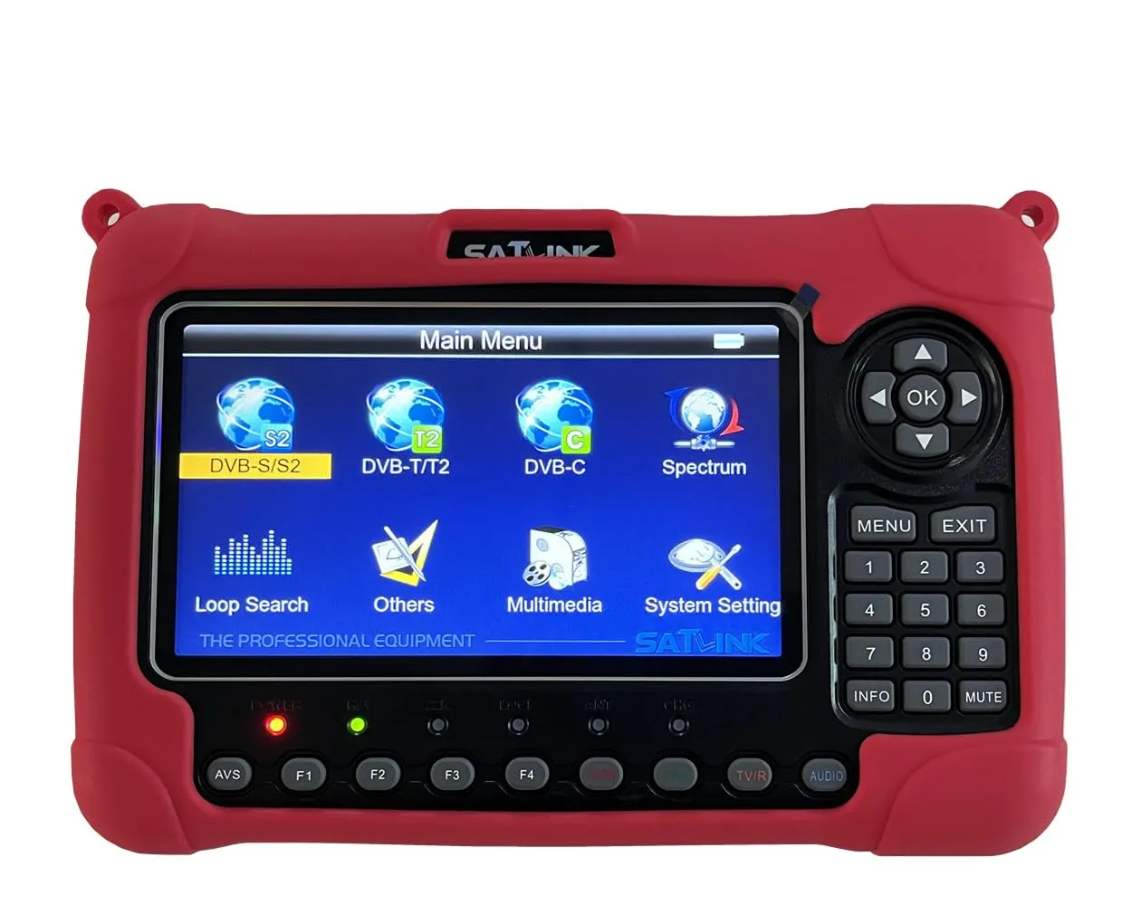 WS-6980 DVB-S2/C/T2 Combo Optical Power Detection Satellite Finder Meter with 7-Inch HD Screen