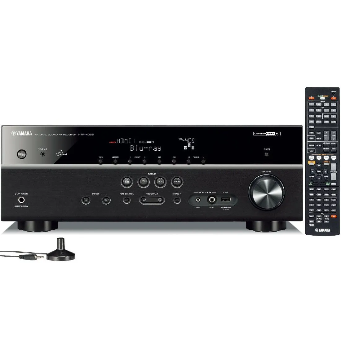 Yamaha HTR-4065 Refurbished 5.1-Channel Network AV Receiver with Airplay & 4K Pass-Through